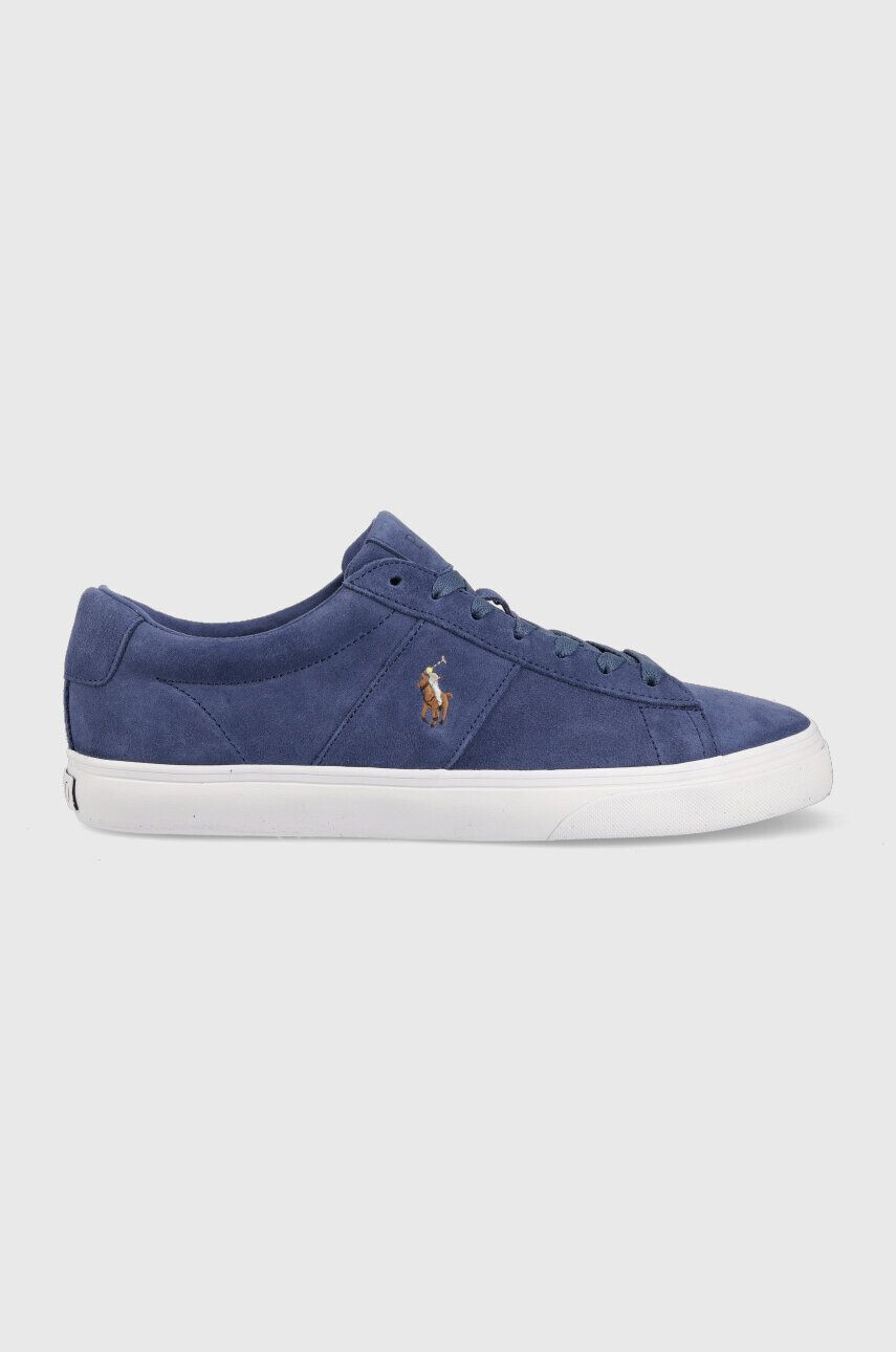 Polo Ralph Lauren Semišové sneakers boty SAYER tmavomodrá barva 816893732005 - Pepit.cz