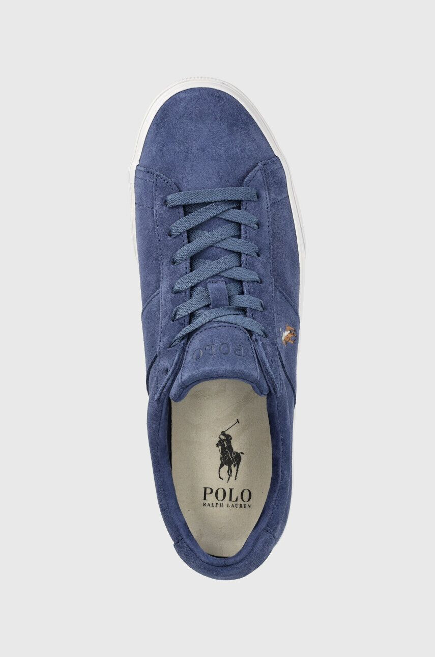 Polo Ralph Lauren Semišové sneakers boty SAYER tmavomodrá barva 816893732005 - Pepit.cz