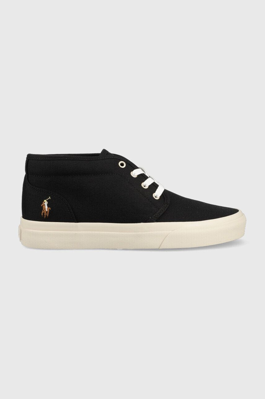 Polo Ralph Lauren Sneakers boty Keaton černá barva - Pepit.cz