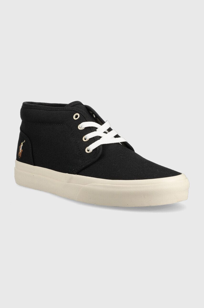 Polo Ralph Lauren Sneakers boty Keaton černá barva - Pepit.cz