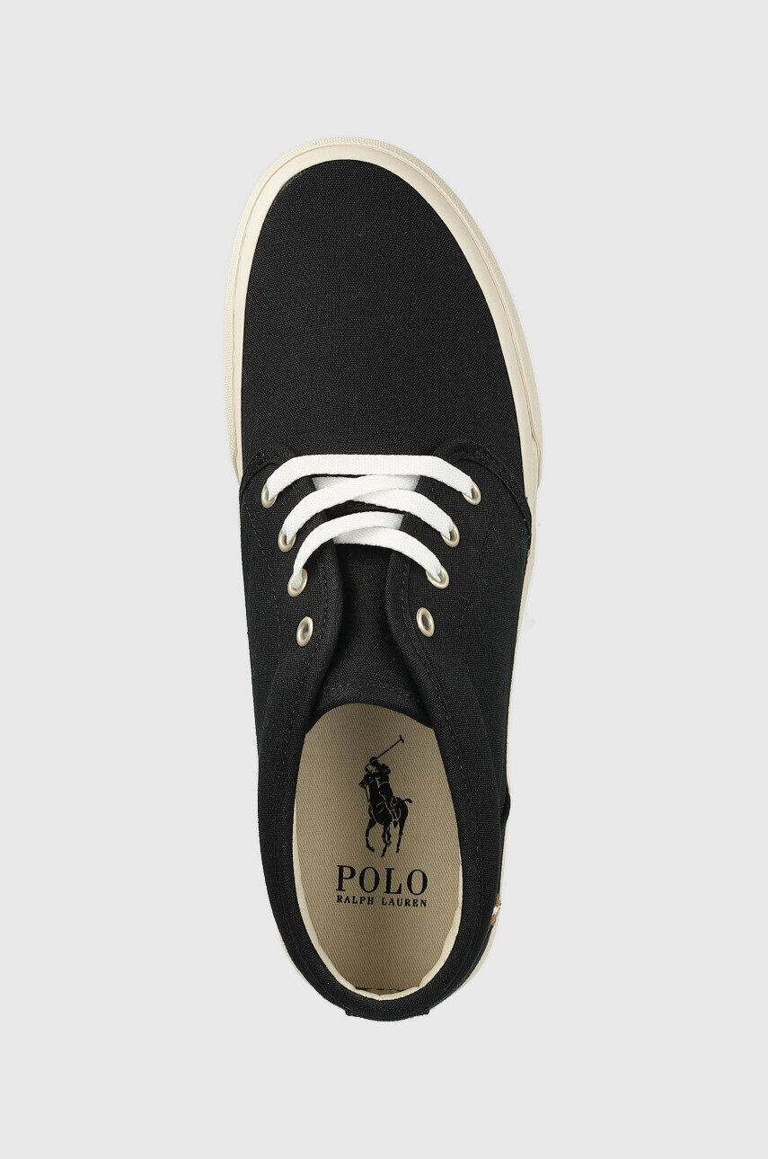 Polo Ralph Lauren Sneakers boty Keaton černá barva - Pepit.cz