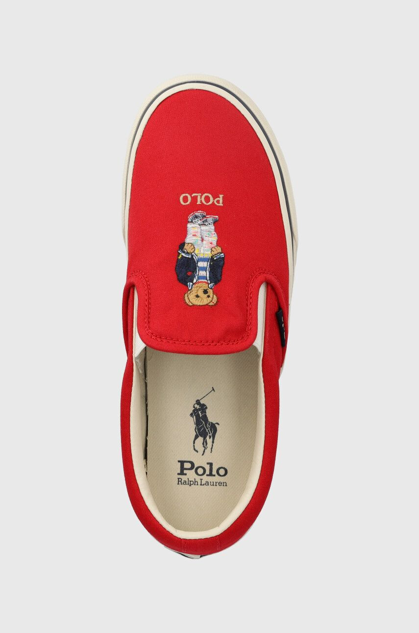 Polo Ralph Lauren Tenisky Keaton pánské červená barva - Pepit.cz