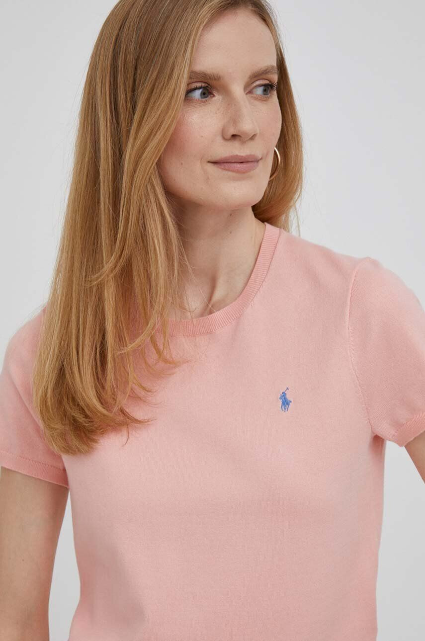 Polo Ralph Lauren Tričko růžová barva - Pepit.cz