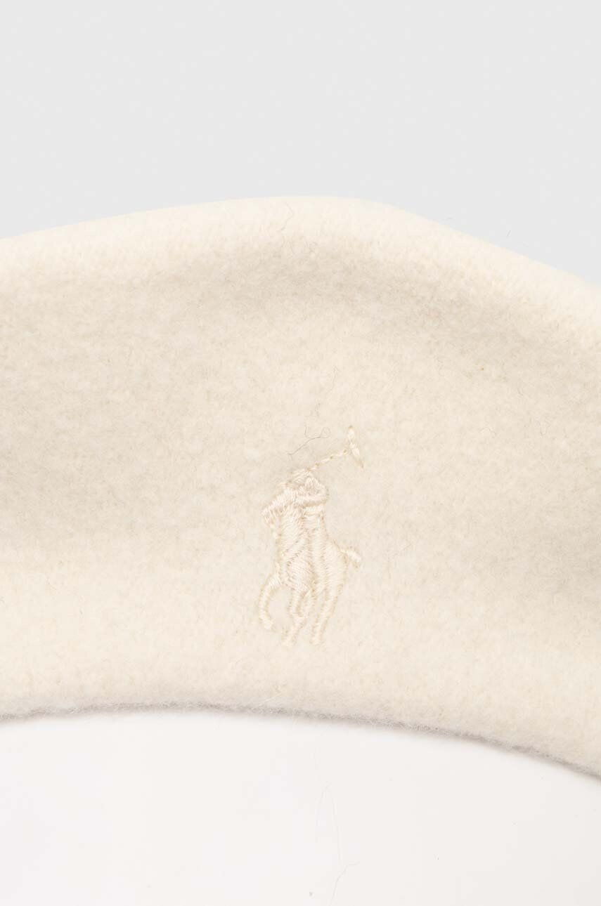 Polo Ralph Lauren Vlněný baret béžová barva vlněný - Pepit.cz