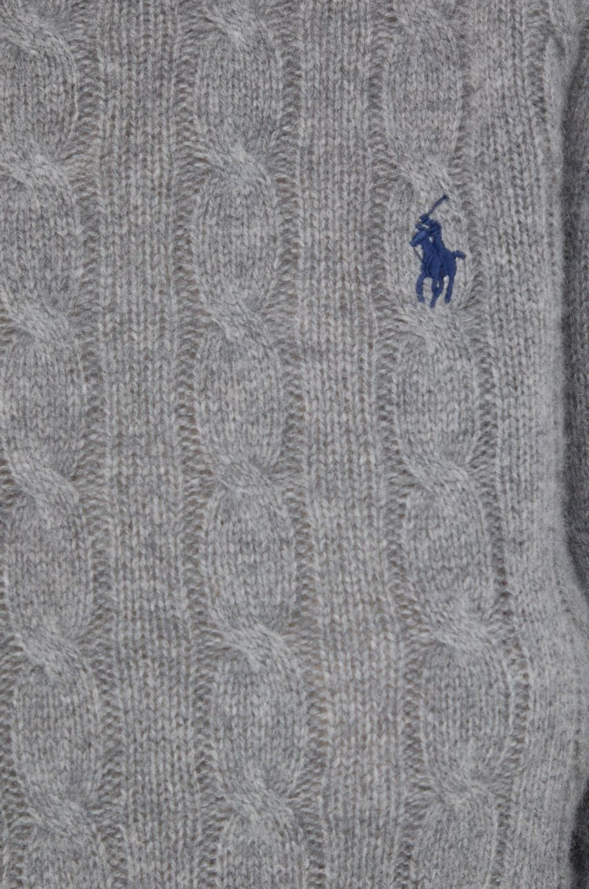 Polo Ralph Lauren Vlněný svetr dámský šedá barva lehký - Pepit.cz