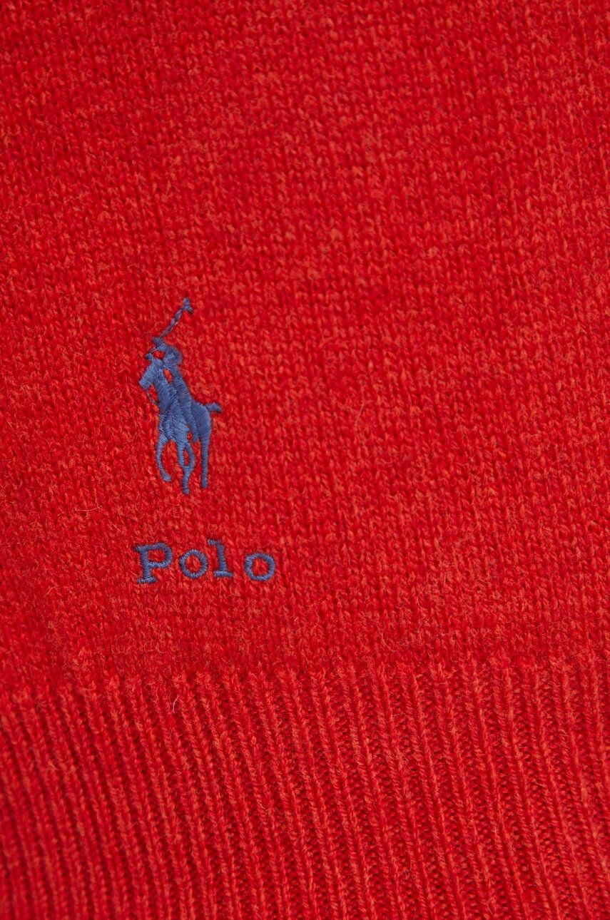 Polo Ralph Lauren Vlněný svetr dámský červená barva - Pepit.cz