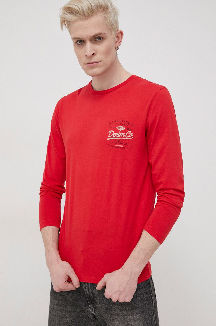 Produkt by Jack & Jones Bavlněné tričko s dlouhým rukávem - Pepit.cz