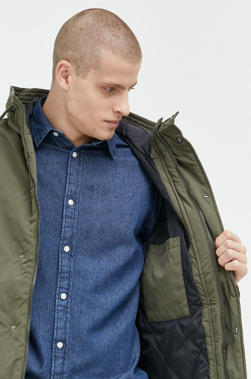 Produkt by Jack & Jones Bunda pánská zelená barva přechodná - Pepit.cz