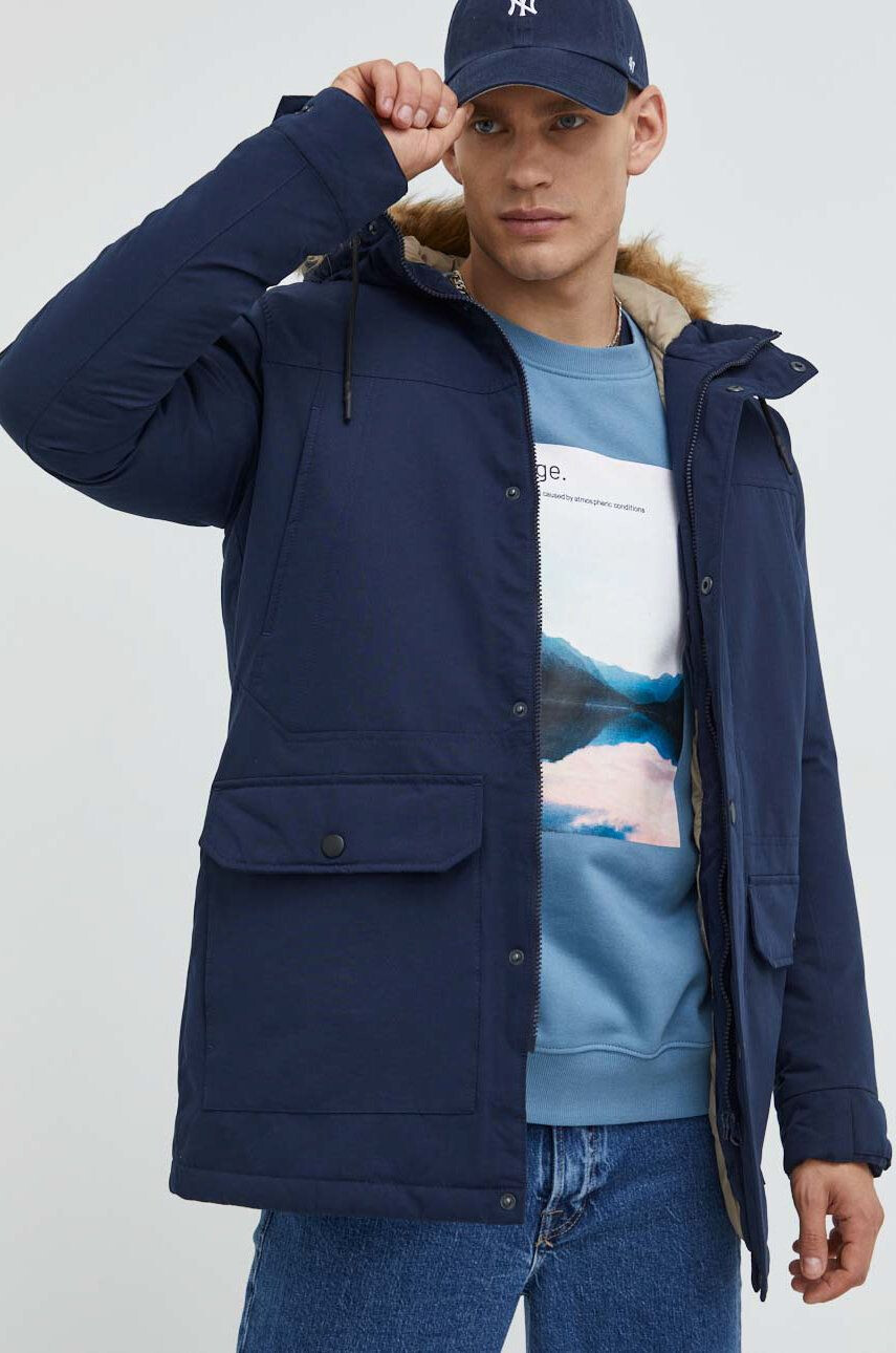 Produkt by Jack & Jones Parka pánská tmavomodrá barva zimní - Pepit.cz