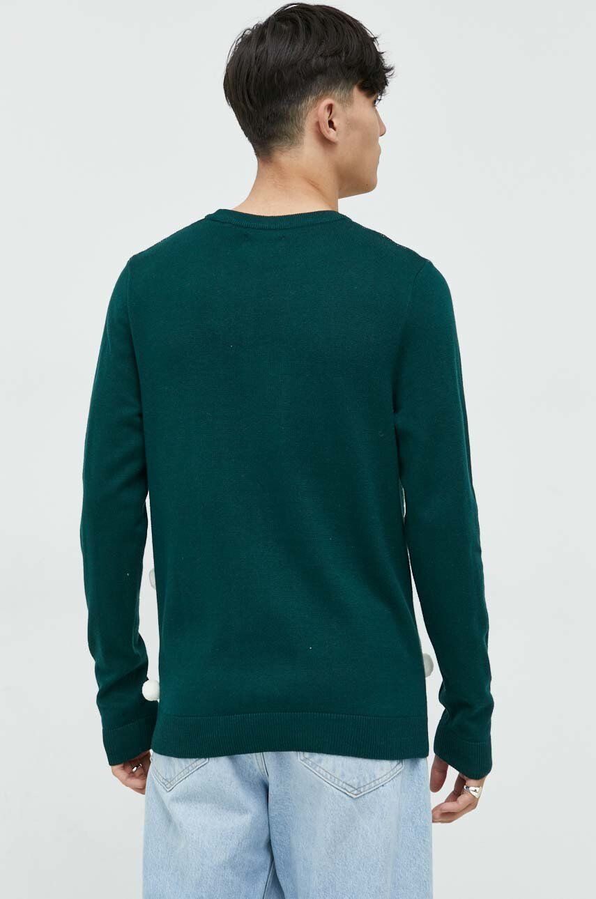 Produkt by Jack & Jones Svetr pánský zelená barva lehký - Pepit.cz