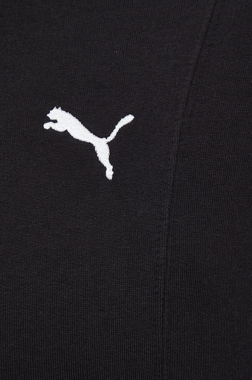 Puma Bavlněná mikina dámská černá barva hladká - Pepit.cz