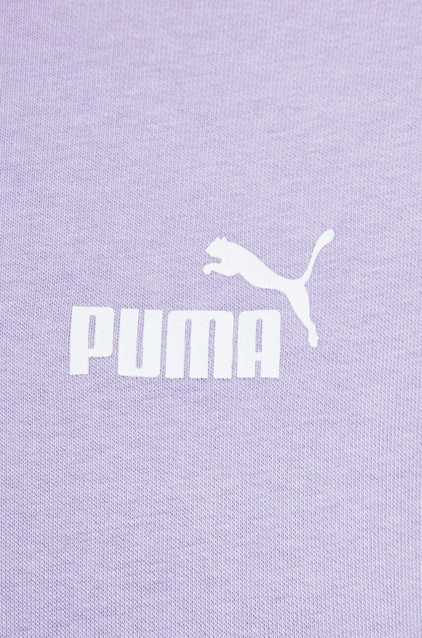 Puma Bavlněná mikina dámská růžová barva s kapucí hladká - Pepit.cz