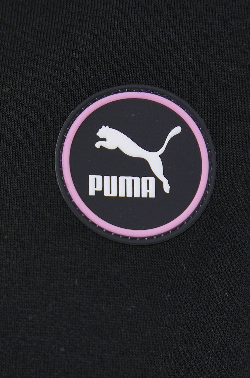 Puma Bavlněná mikina 533562 dámská černá barva s aplikací 533562-01 - Pepit.cz