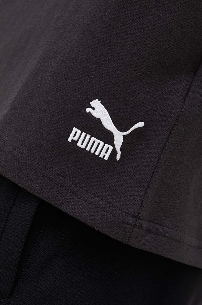 Puma Bavlněné tričko černá barva s aplikací 536315-01 - Pepit.cz