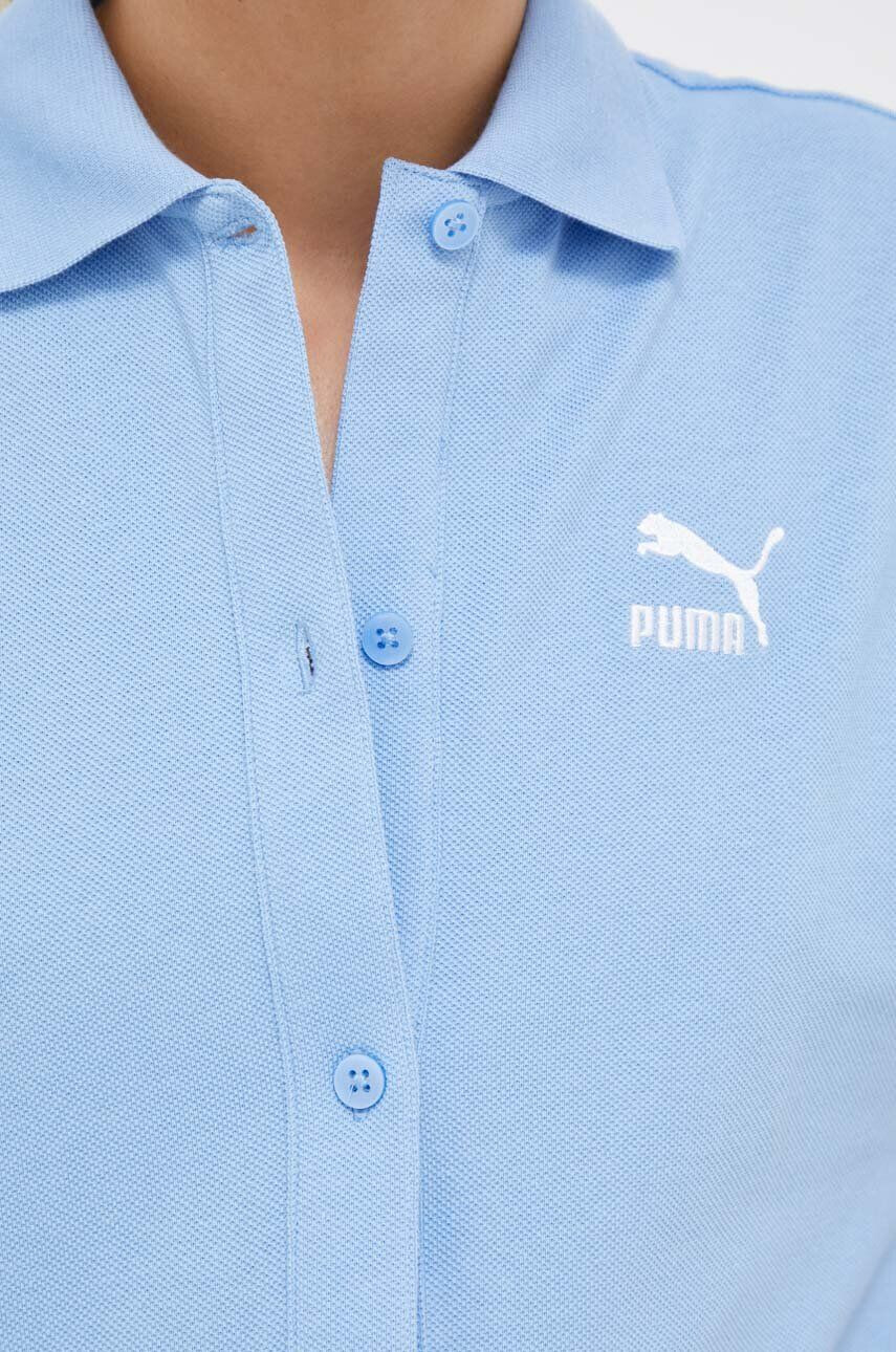 Puma Bavlněné tričko relaxed s klasickým límcem - Pepit.cz