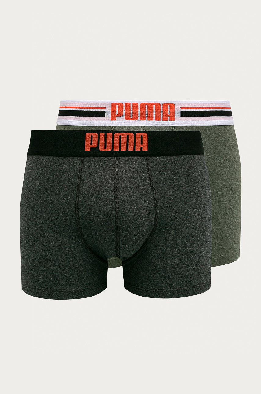 Puma Boxerky pánské zelená barva - Pepit.cz