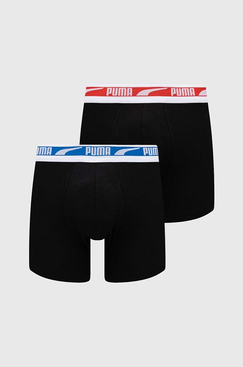 Puma Boxerky 2-pack pánské černá barva - Pepit.cz