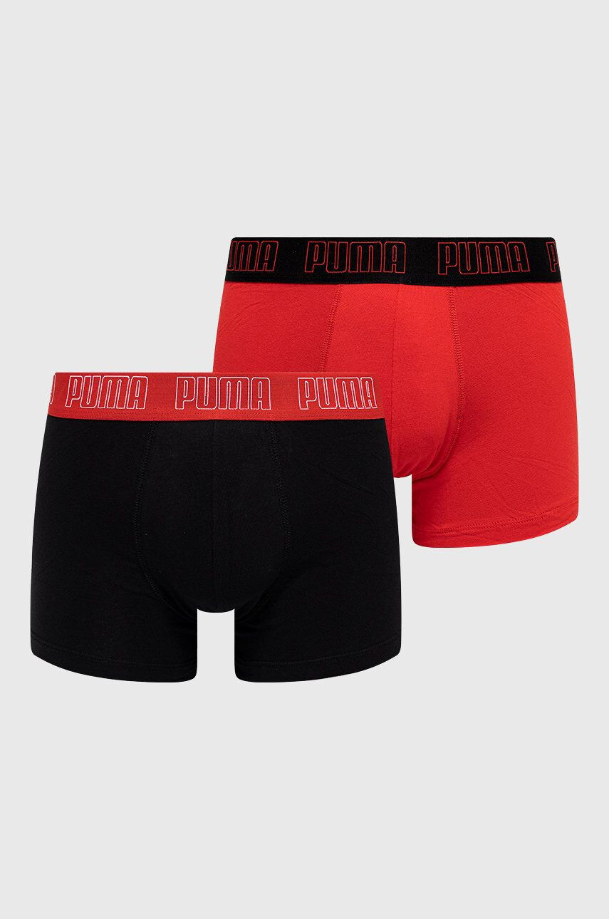 Puma Boxerky (2-pack) pánské červená barva - Pepit.cz