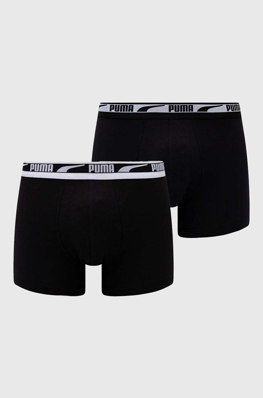 Puma Boxerky 2-pack pánské černá barva - Pepit.cz