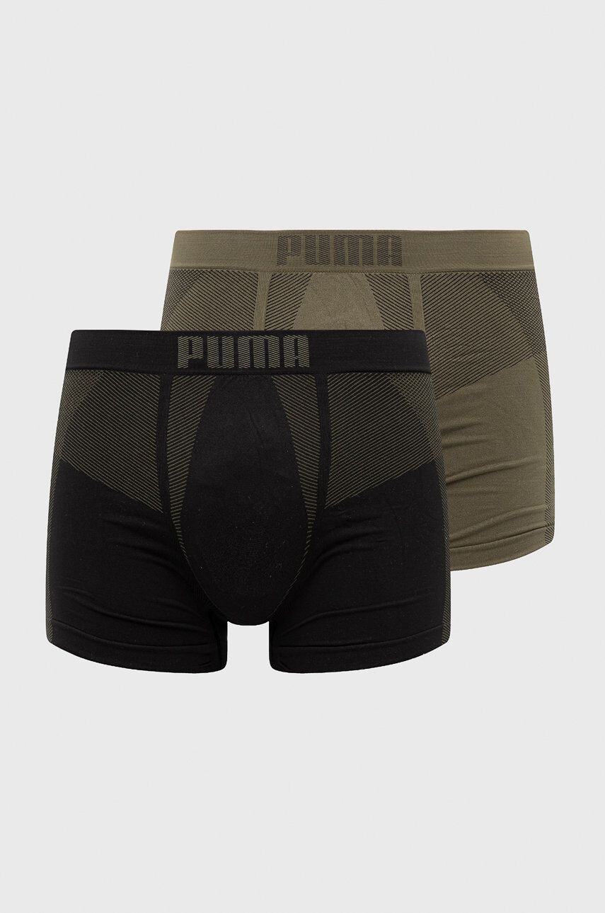 Puma Boxerky pánské zelená barva - Pepit.cz