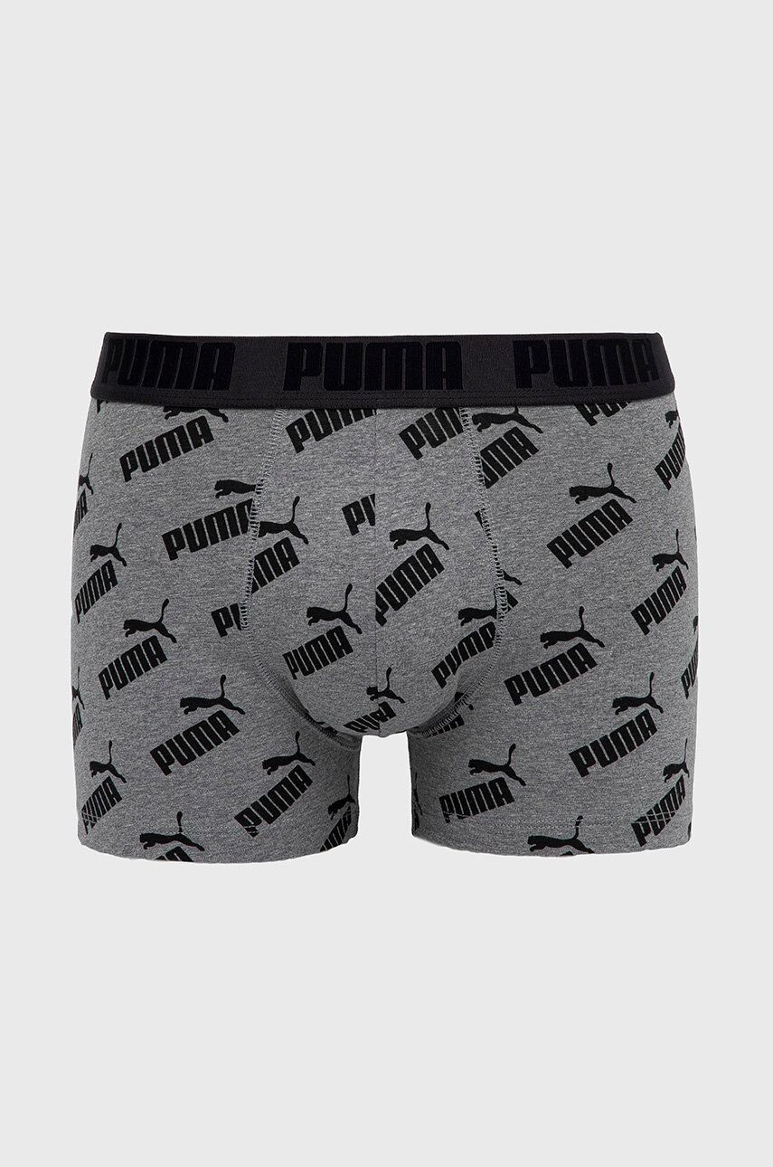 Puma Boxerky (2-pack) 935054 pánské šedá barva - Pepit.cz