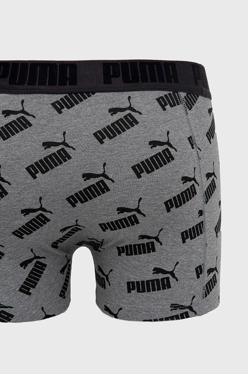 Puma Boxerky (2-pack) 935054 pánské šedá barva - Pepit.cz