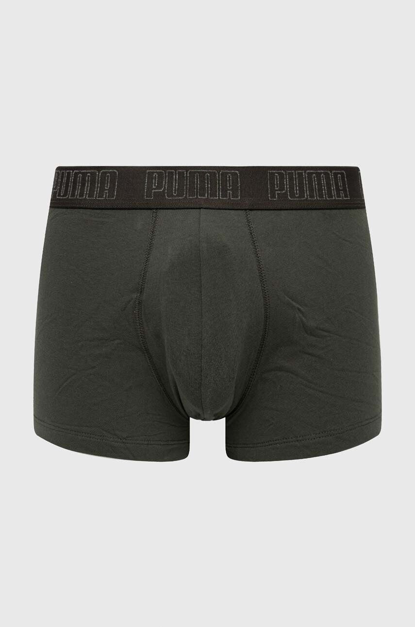 Puma Boxerky pánské zelená barva - Pepit.cz