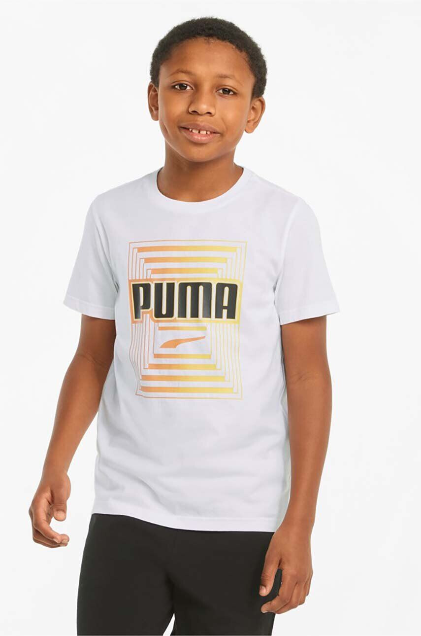 Puma Dětské bavlněné tričko 847292 - Pepit.cz