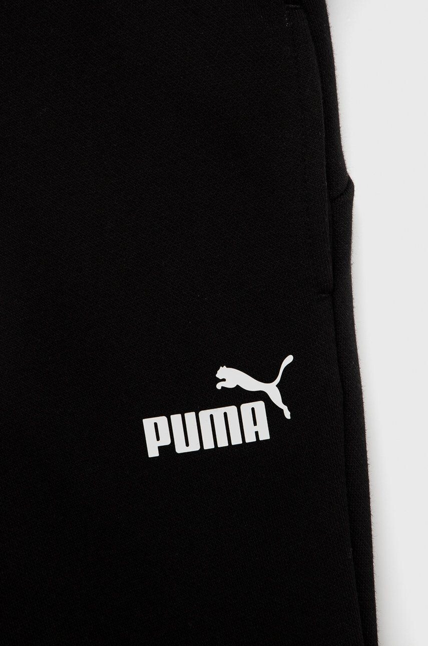 Puma Dětské kalhoty 587038 černá barva s potiskem - Pepit.cz