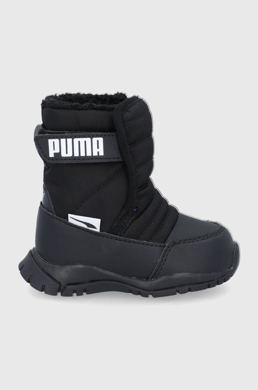 Puma Dětské sněhule 380746 černá barva - Pepit.cz