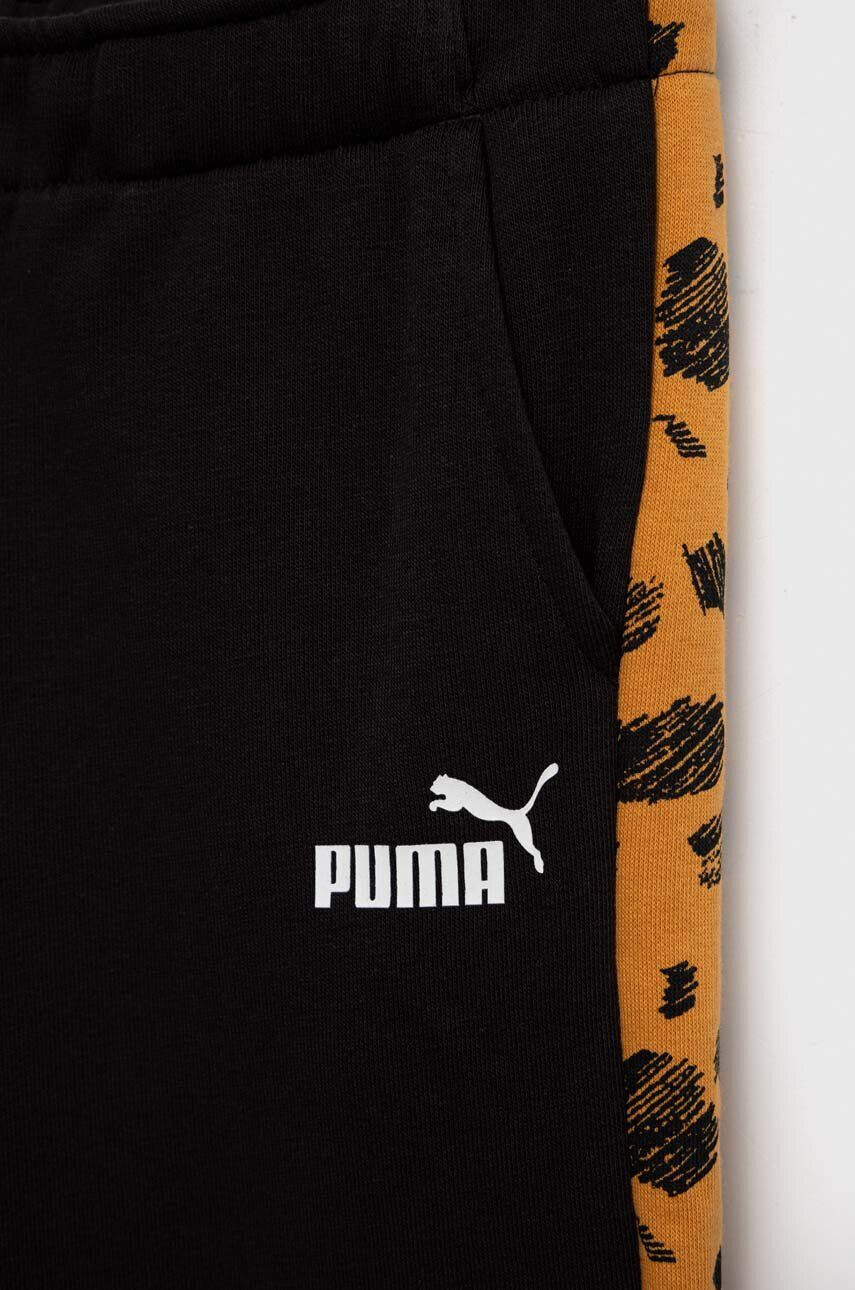 Puma Dětské tepláky ESS+ MATES Sweatpants TR černá barva vzorované - Pepit.cz