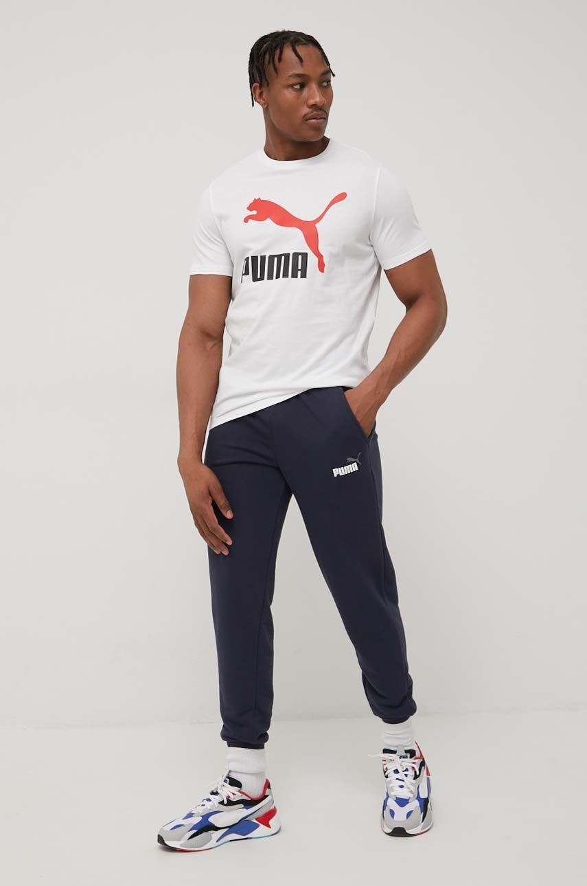 Puma Kalhoty 586768 pánské tmavomodrá barva hladké - Pepit.cz