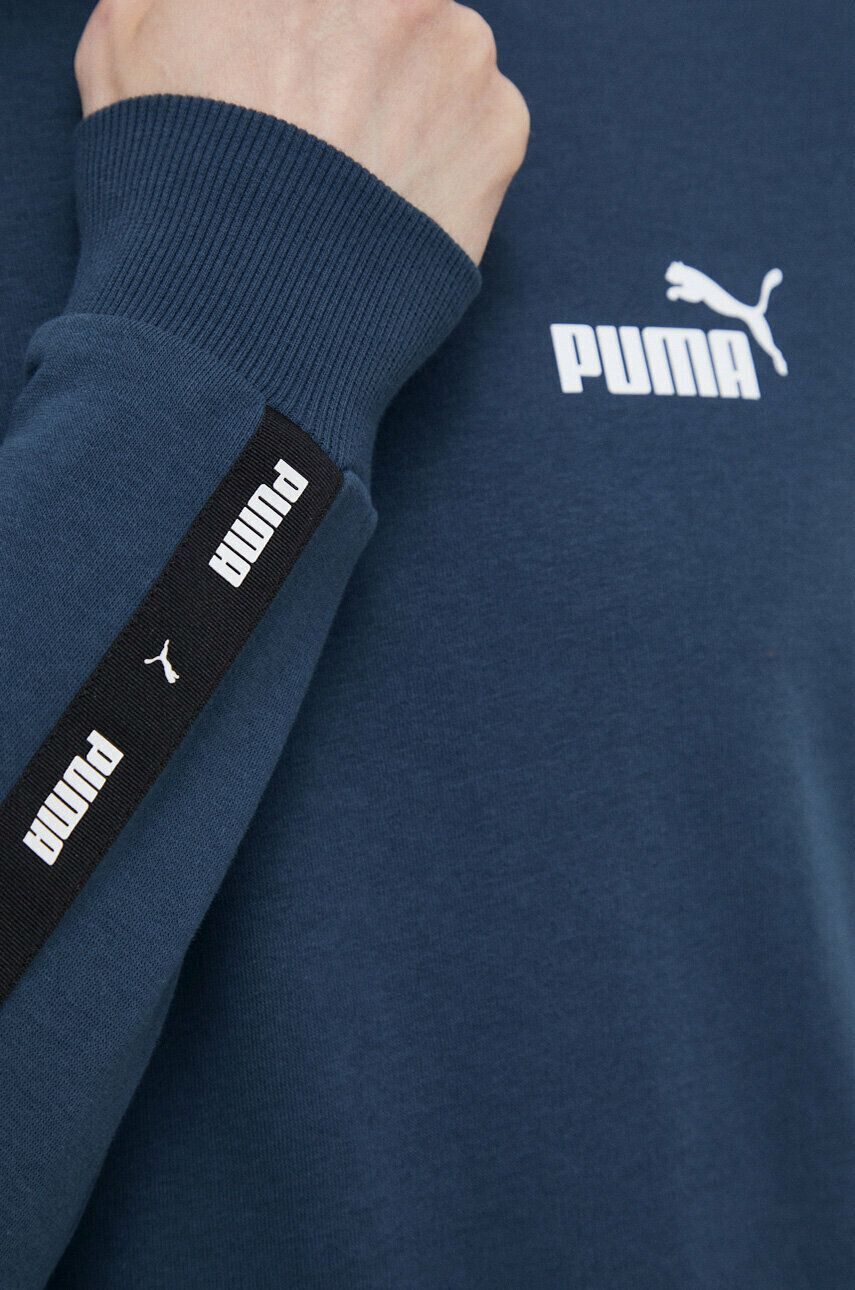 Puma Mikina pánská tmavomodrá barva s potiskem - Pepit.cz