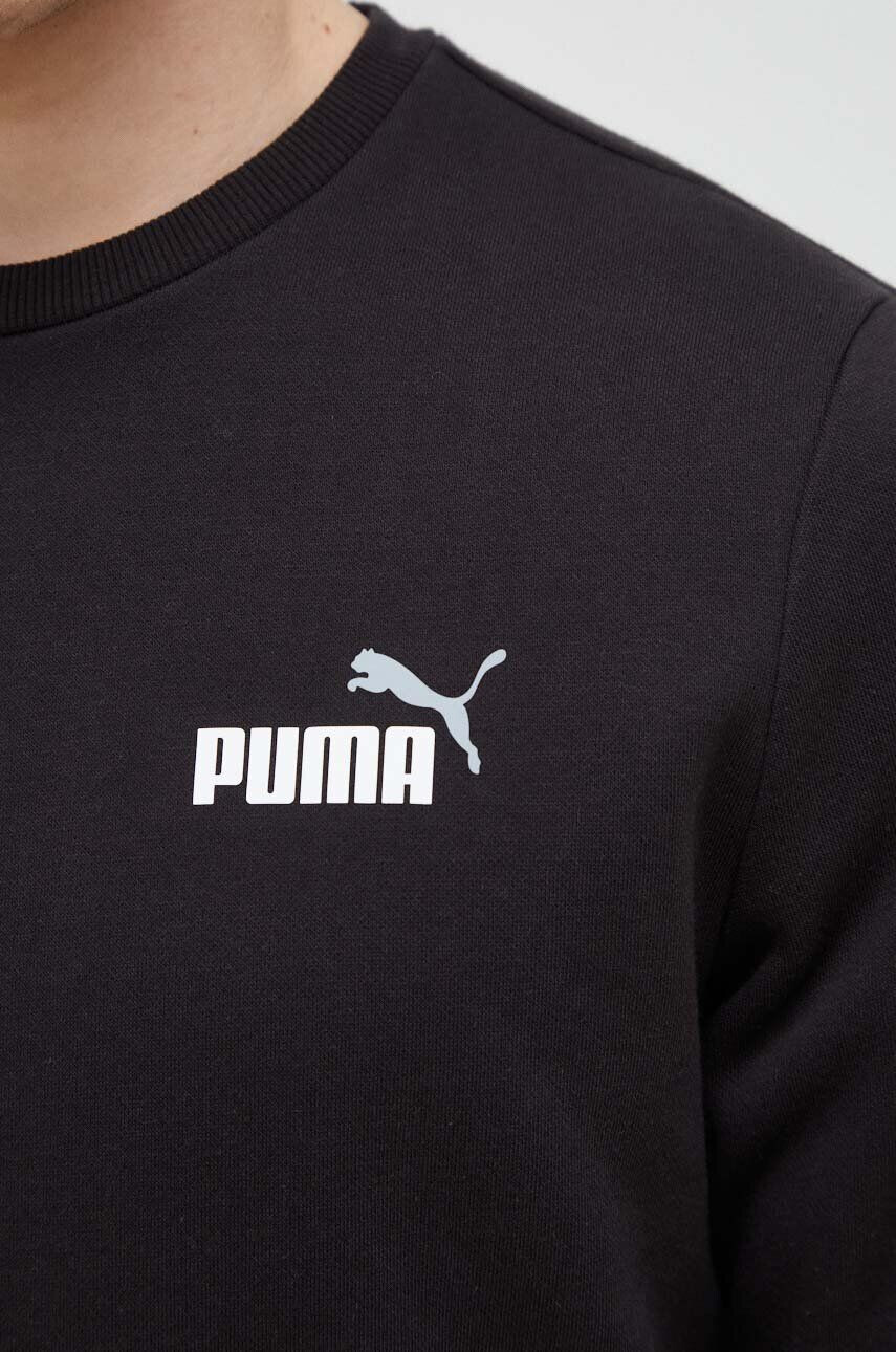 Puma Mikina pánská černá barva hladká - Pepit.cz