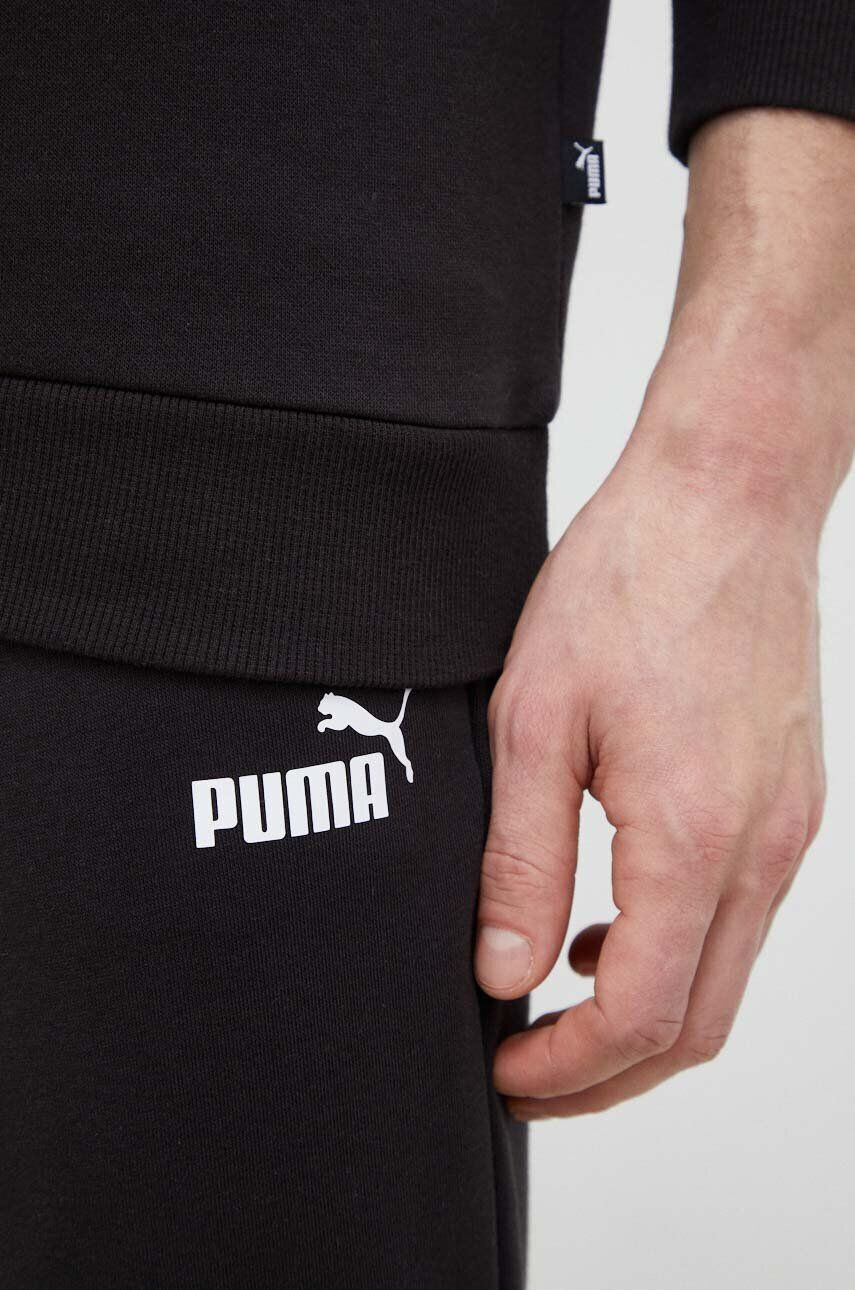 Puma Mikina pánská černá barva hladká - Pepit.cz