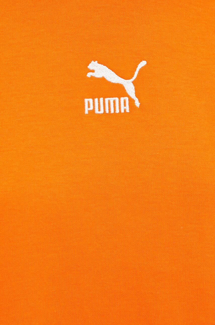 Puma Mikina dámská oranžová barva s kapucí hladká - Pepit.cz