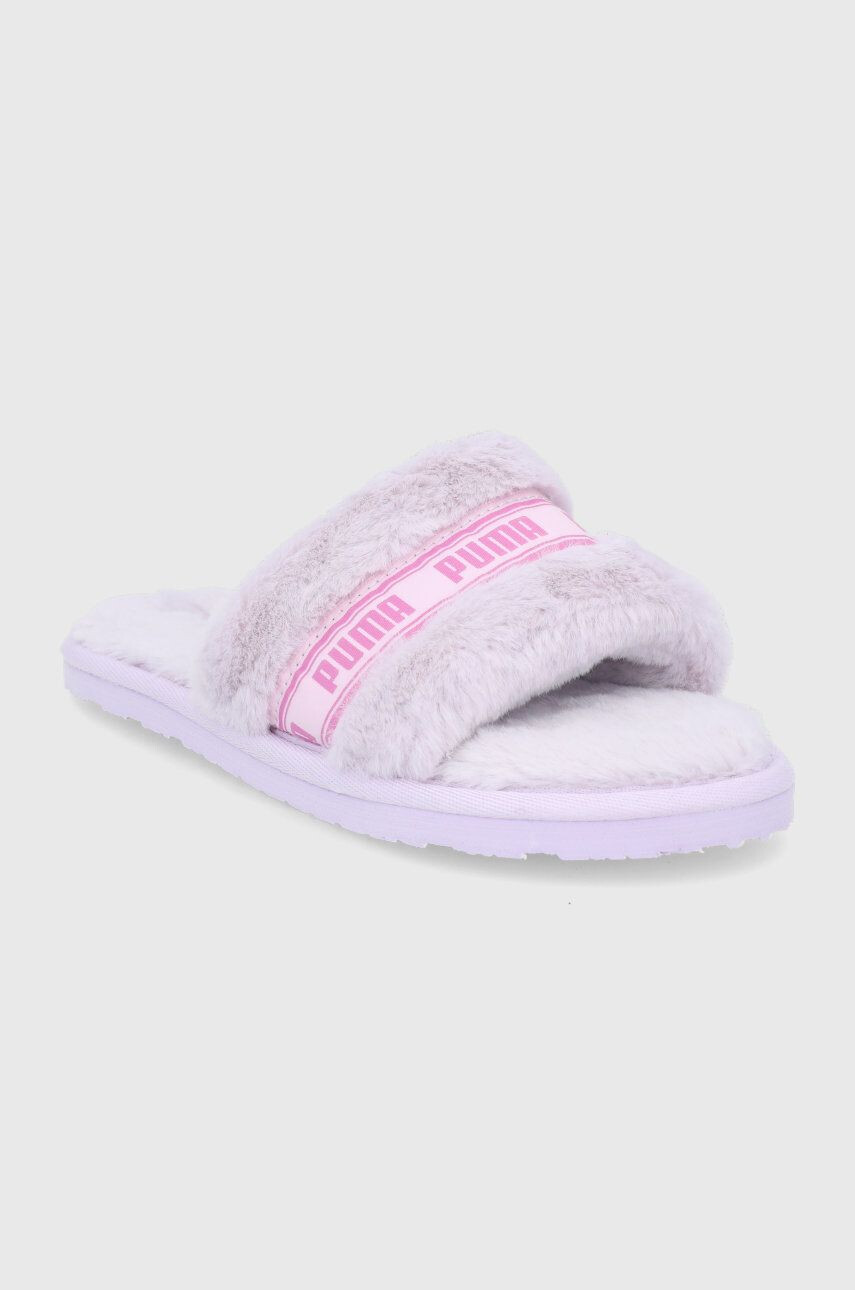 Puma Pantofle Fluff 384937 fialová barva - Pepit.cz