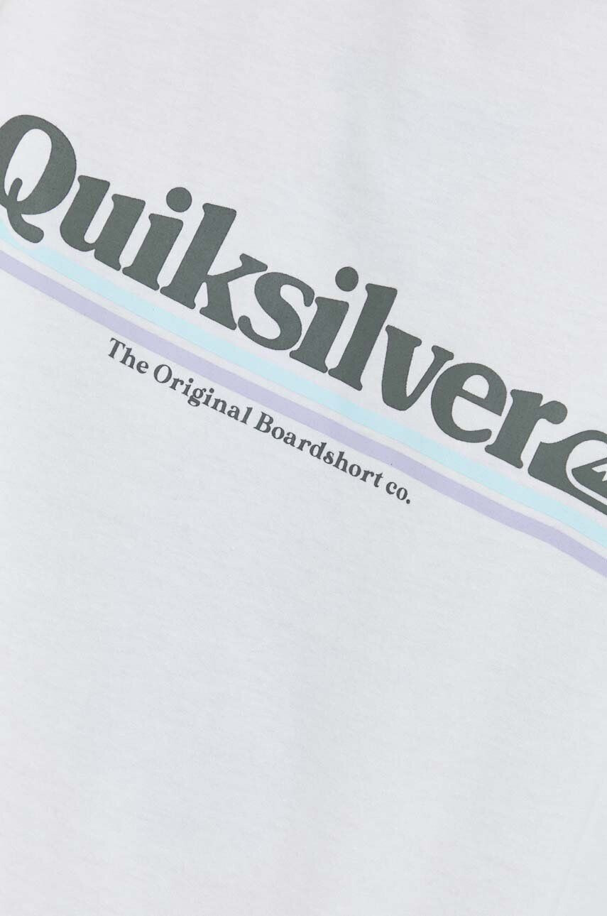 Quiksilver Bavlněné tričko bílá barva - Pepit.cz