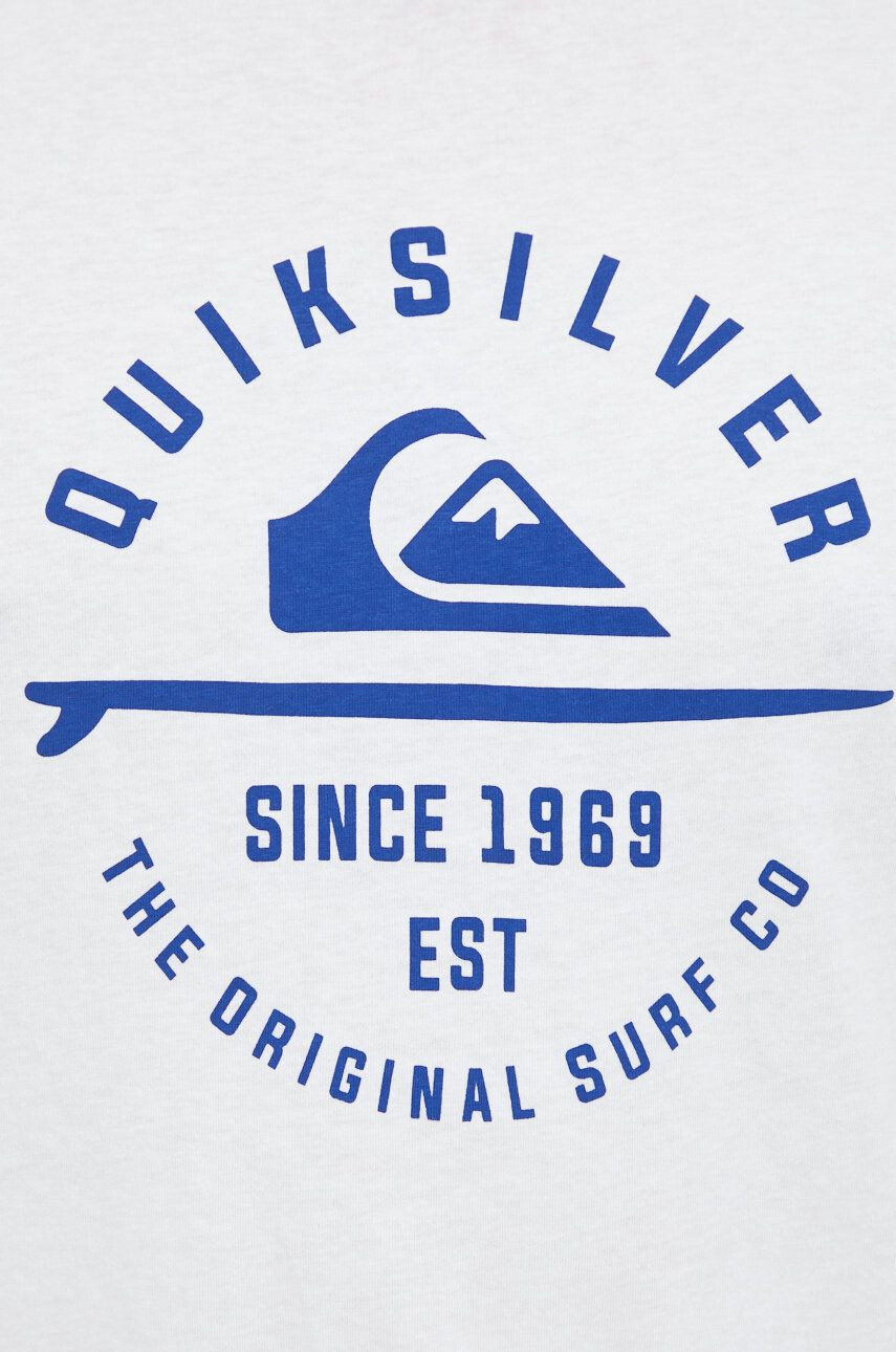 Quiksilver Bavlněné tričko vínová barva - Pepit.cz