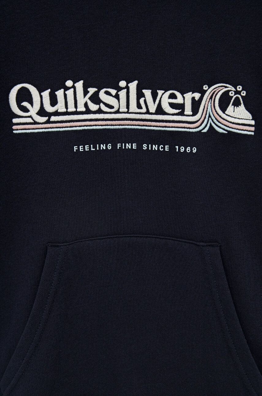 Quiksilver Dětská mikina tmavomodrá barva s aplikací - Pepit.cz