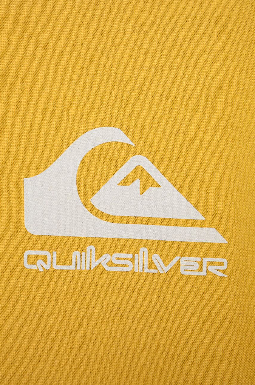 Quiksilver Dětské bavlněné tričko černá barva s potiskem - Pepit.cz