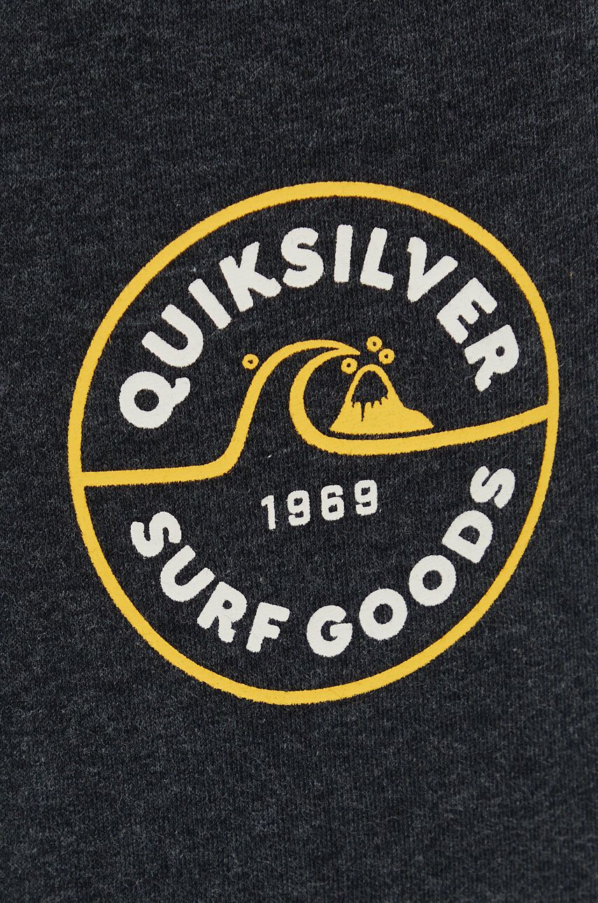 Quiksilver Tepláky pánské šedá barva s potiskem - Pepit.cz