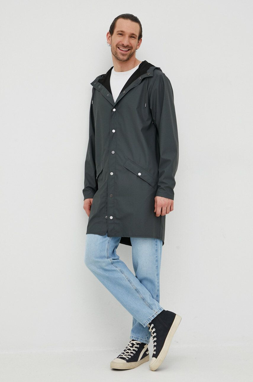 Rains Bunda 12020 Long Jacket - Pepit.cz