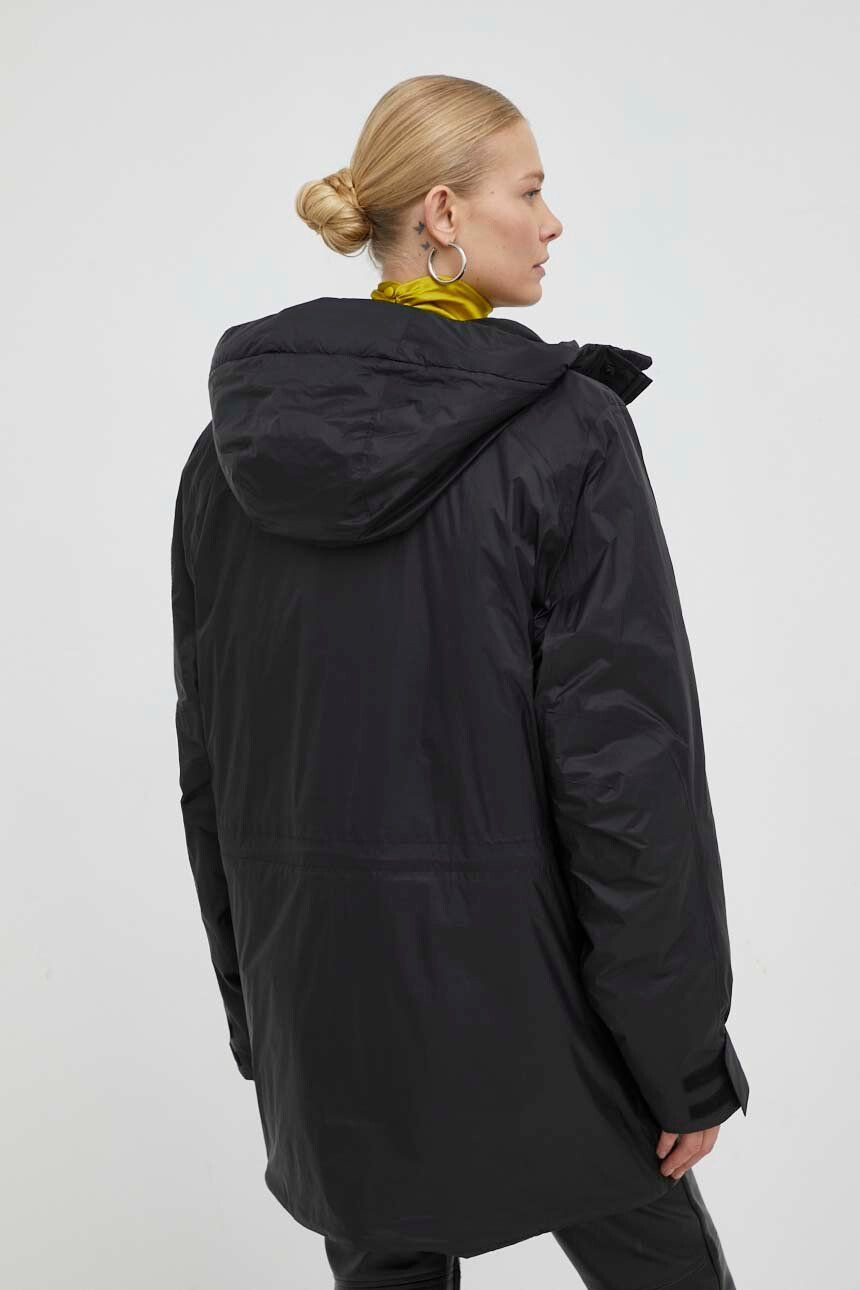 Rains Bunda 15510 Alpine Nylon Parka černá barva zimní - Pepit.cz