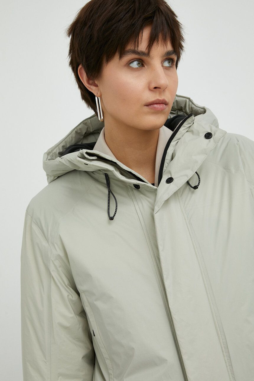 Rains Bunda 15510 Alpine Nylon Parka šedá barva zimní - Pepit.cz