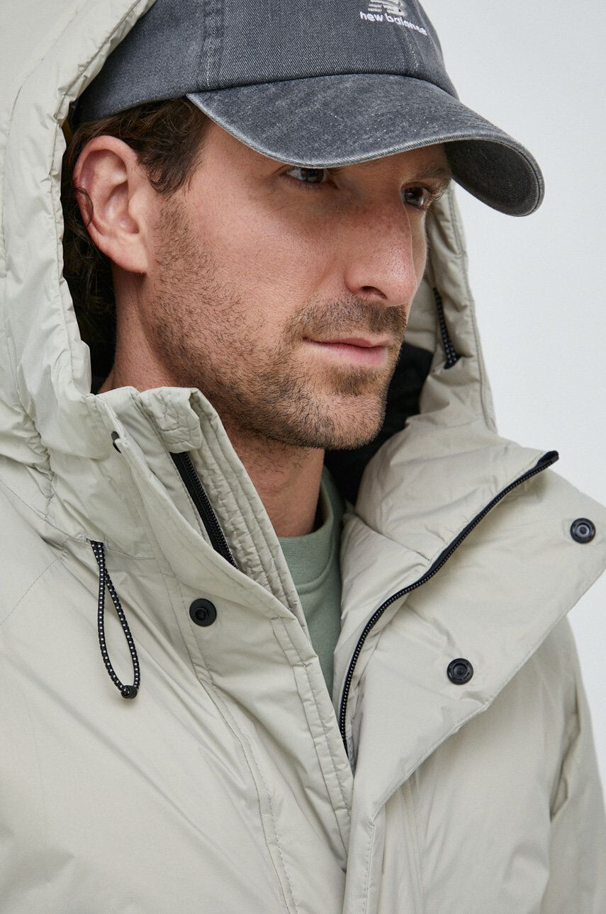 Rains Bunda 15510 Alpine Nylon Parka šedá barva zimní - Pepit.cz