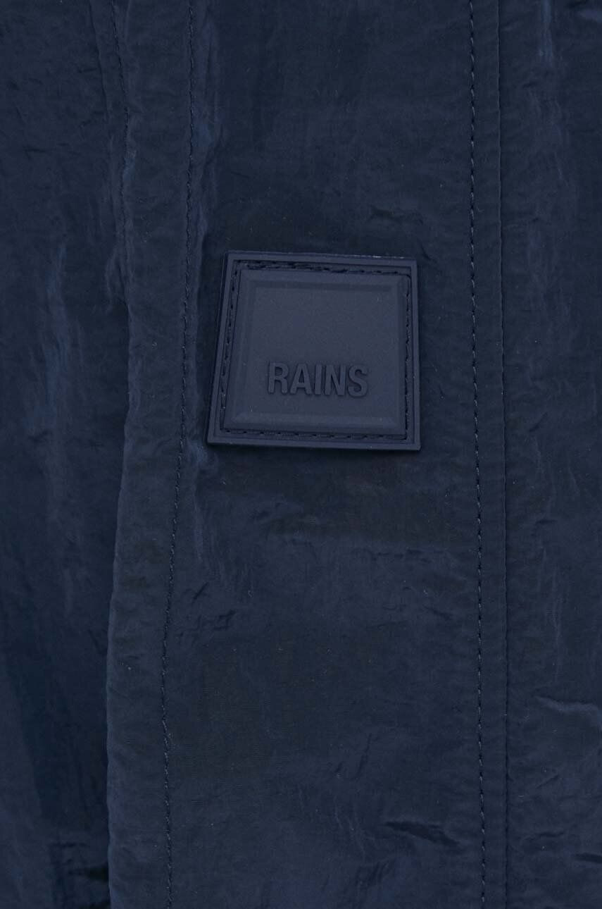 Rains Bunda 18960 Bomber Jacket tmavomodrá barva přechodná - Pepit.cz