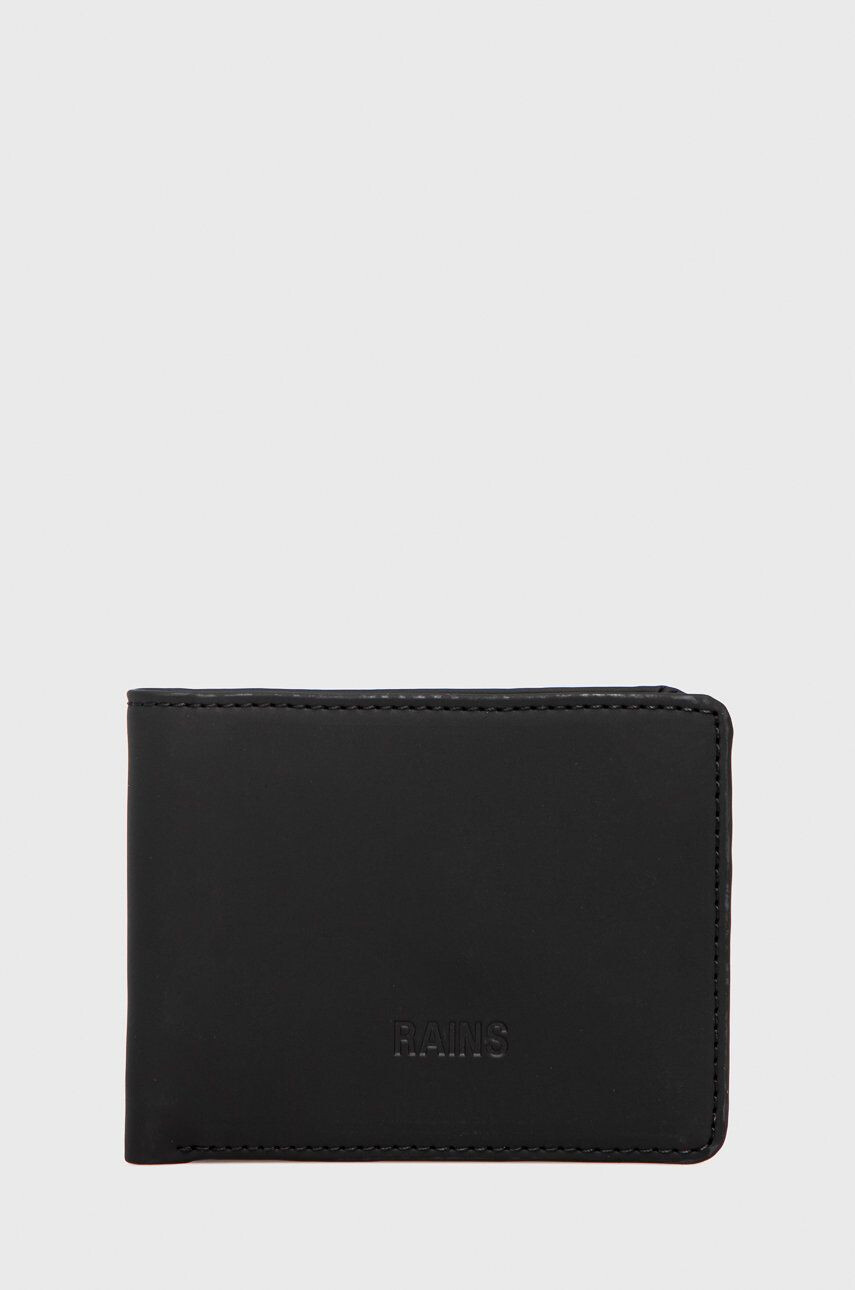 Rains Peněženka 16600 Folded Wallet černá barva - Pepit.cz