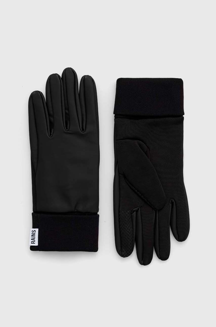 Rains Rukavice 16720 Gloves černá barva - Pepit.cz