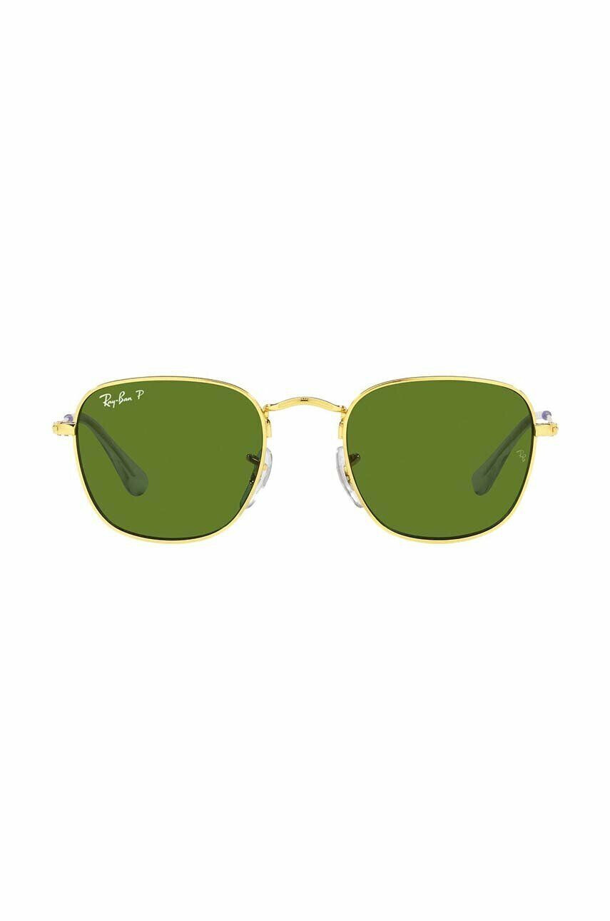 Ray-Ban Dětské sluneční brýle Frank Kids zelená barva 0RJ9557S-Polarized - Pepit.cz